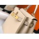 Hermes Kelly 32cm Retourne Bag in Trench Clemence Leather GHW