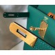 Hermes Kelly 32cm Sellier Bag in Malachite Epsom Calfskin GHW