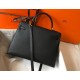 Hermes Kelly 32cm Sellier Bag in Black Epsom Calfskin GHW