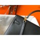 Hermes Kelly 32cm Sellier Bag in Black Epsom Calfskin GHW