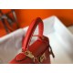 Hermes Kelly 32cm Sellier Bag in Red Epsom Calfskin GHW