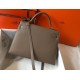 Hermes Kelly 32cm Sellier Bag in Taupe Epsom Calfskin GHW