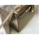 Hermes Kelly 32cm Sellier Bag in Tourterelle Epsom Calfskin GHW