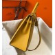 Hermes Kelly 32cm Sellier Bag in Yellow Epsom Calfskin GHW