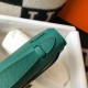 Hermes Kelly Pochette Clutch Bag In Malachite Epsom Leather