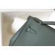 Hermes Kelly Pochette Clutch Bag In Vert Amande Epsom Leather