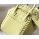 Hermes Lindy Mini Bag In Jaune Poussin Clemence Leather GHW