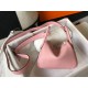 Hermes Lindy Mini Bag In Pink Clemence Leather GHW