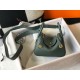 Hermes Lindy Mini Bag In Vert Amande Clemence Leather GHW