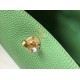 Hermes Lindy Mini Bag In Vert Criquet Clemence Leather GHW