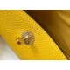 Hermes Lindy Mini Bag In Yellow Clemence Leather GHW