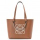 Loewe Anagram Small Tote In Tan Classic Calfskin