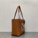 Loewe Anagram Small Tote In Tan Classic Calfskin