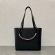 Loewe Anagram Small Tote In Noir Classic Calfskin