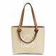 Loewe Anagram Small Tote In Jacquard and Calfskin