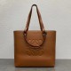 Loewe Anagram Medium Tote Bag In Brown Calfskin