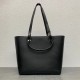 Loewe Anagram Medium Tote Bag In Black Calfskin