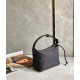 Loewe Cubi Small Bag In Black Anagram Jacquard