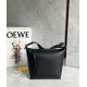 Loewe Cubi Small Bag in Black Calfskin and Jacquard