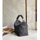 Loewe Cubi Medium Bag in Black Anagram Jacquard