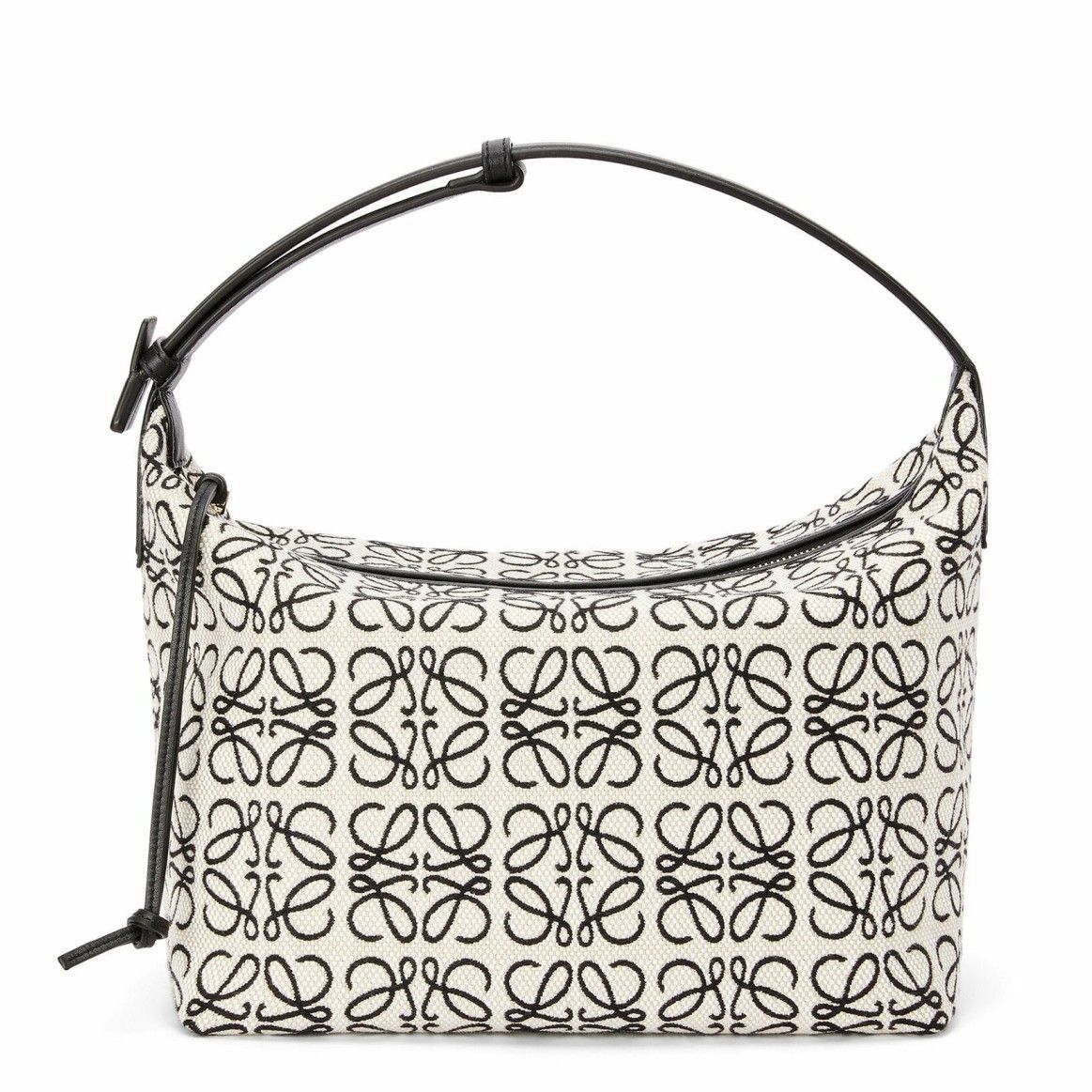 Loewe Cubi Medium Bag in White Anagram Jacquard