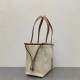 Loewe Cushion Small Tote In Beige Anagram Jacquard