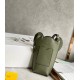 Loewe Elephant Pocket in Green Calfskin