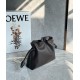 Loewe Mini Flamenco Clutch Bag in Chocolate Nappa Calfskin