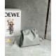 Loewe Mini Flamenco Clutch Bag in Pearl Grey Nappa Calfskin