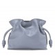 Loewe Mini Flamenco Clutch Bag In Atlantic Blue Calfskin