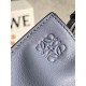 Loewe Mini Flamenco Clutch Bag In Atlantic Blue Calfskin