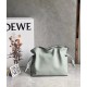 Loewe Mini Flamenco Clutch Bag In Ash Grey Calfskin