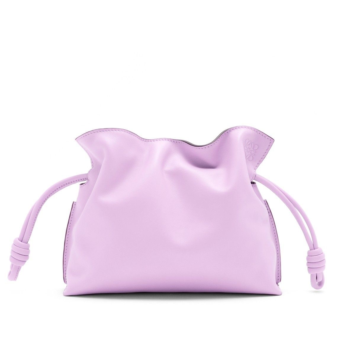 Loewe Mini Flamenco Clutch Bag In Bloom Orchid Calfskin