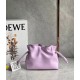 Loewe Mini Flamenco Clutch Bag In Bloom Orchid Calfskin