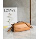 Loewe Mini Flamenco Clutch Bag In Brown Calfskin