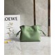 Loewe Mini Flamenco Clutch Bag In Rosemary Calfskin