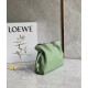 Loewe Mini Flamenco Clutch Bag In Rosemary Calfskin