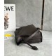 Loewe Flamenco Clutch Bag in Chocolate Nappa Calfskin