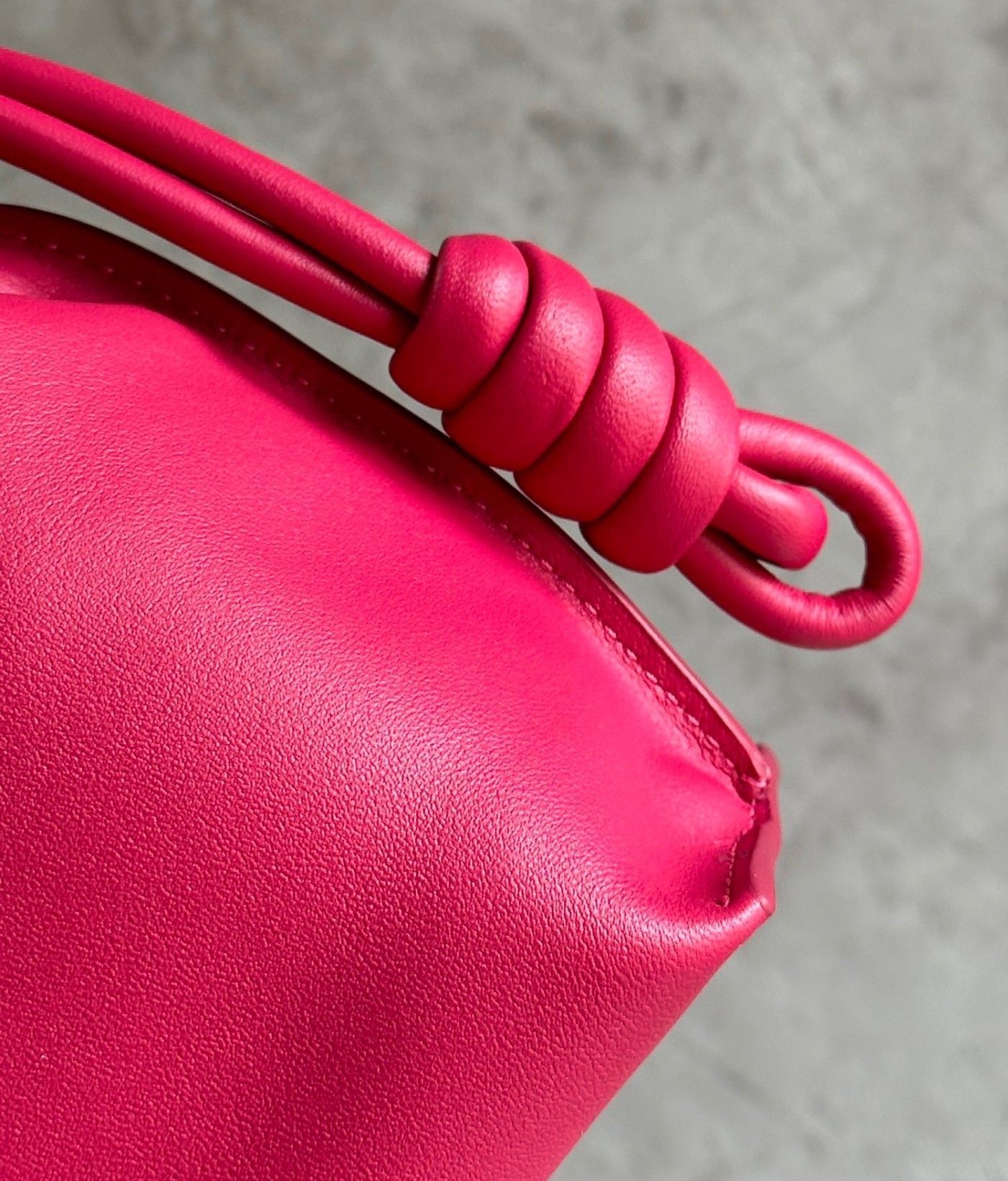 Loewe Flamenco Clutch Bag In Ruby Red Leather