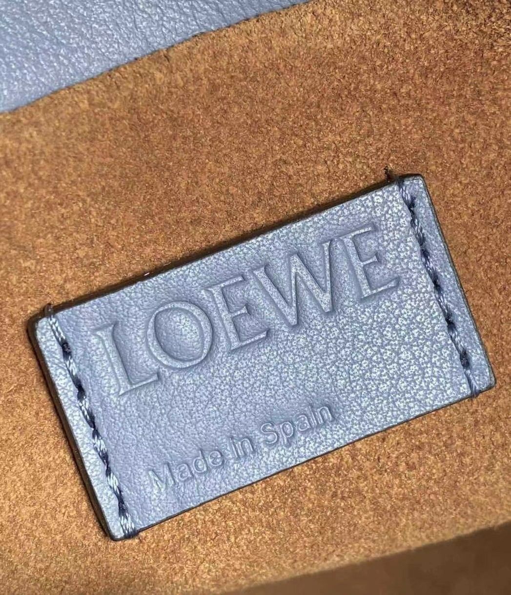 Loewe Flamenco Clutch Bag In Atlantic Blue Calfskin