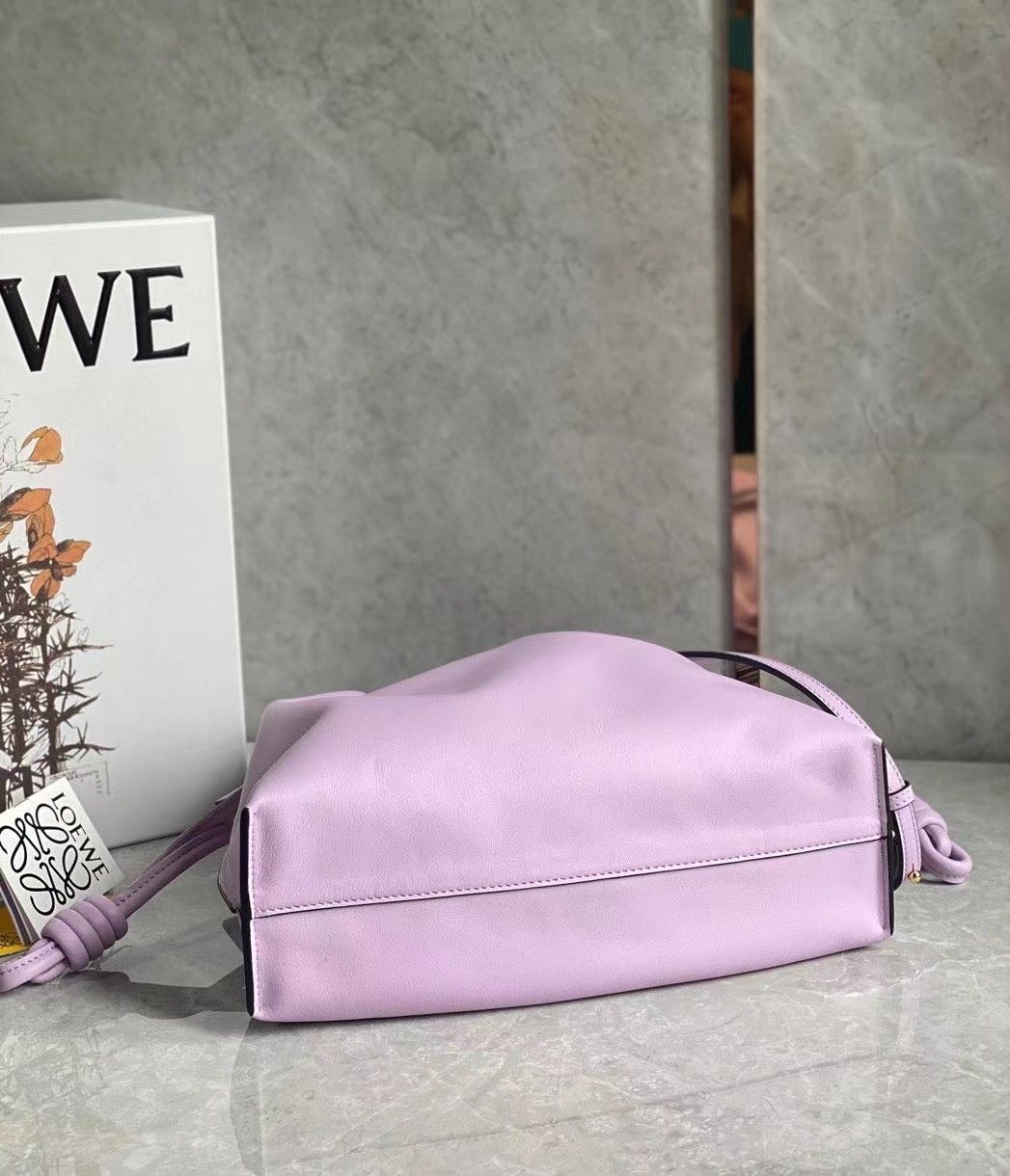 Loewe Flamenco Clutch Bag In Bloom Orchid Calfskin