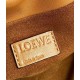 Loewe Flamenco Clutch Bag In Brown Calfskin