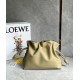 Loewe Flamenco Clutch Bag In Clay Green Calfskin