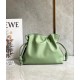 Loewe Flamenco Clutch Bag In Rosemary Calfskin