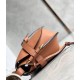 Loewe Gate Small Bag In Tan Calfskin and Jacquard