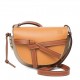 Loewe Gate Small Bag In Amber-Grey Calfskin and Jacquard