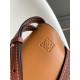 Loewe Gate Small Bag In Amber-Grey Calfskin and Jacquard