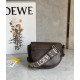 Loewe Mini Gate Dual Bag In Chocolate Calfskin