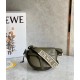 Loewe Gate Dual Mini Bag In Autumn Green Calfskin