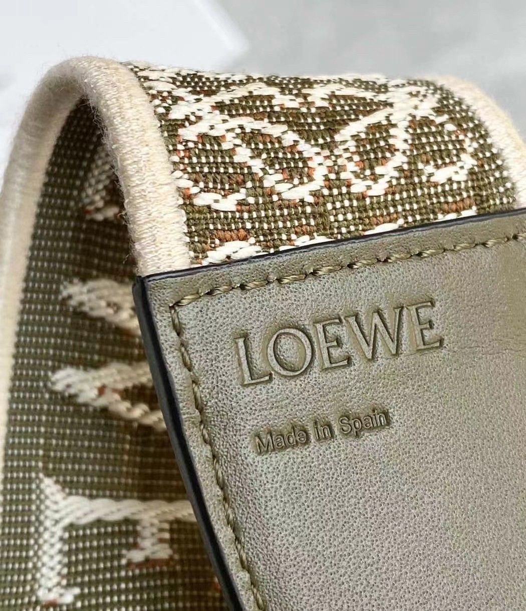 Loewe Gate Dual Mini Bag In Autumn Green Calfskin